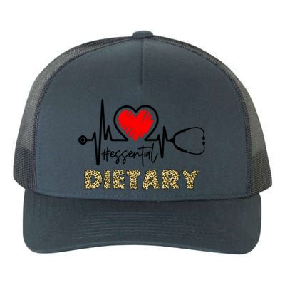 Essential Dietary Heartbeat Dietary Nurse Gift Yupoong Adult 5-Panel Trucker Hat