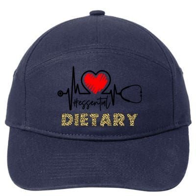 Essential Dietary Heartbeat Dietary Nurse Gift 7-Panel Snapback Hat