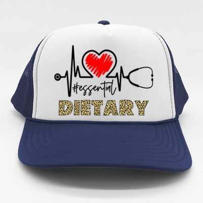 Essential Dietary Heartbeat Dietary Nurse Gift Trucker Hat