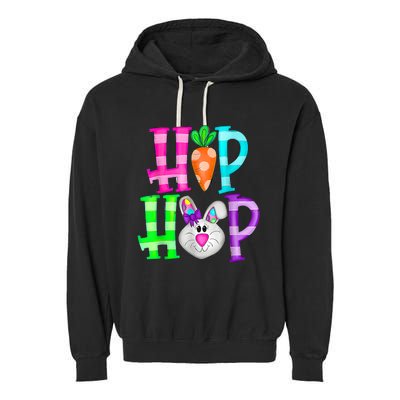 Easter Day Hip Hop Cute Bunny Funny Rabbit Garment-Dyed Fleece Hoodie