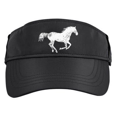 Equestrian Distressed Horse Print Vintage Horse Adult Drive Performance Visor