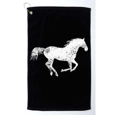 Equestrian Distressed Horse Print Vintage Horse Golf Towel