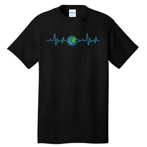 Earth Day Heartbeat Tall T-Shirt