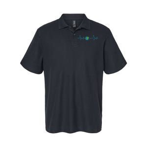 Earth Day Heartbeat Softstyle Adult Sport Polo