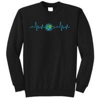 Earth Day Heartbeat Tall Sweatshirt