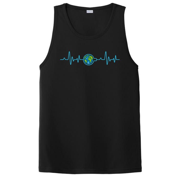 Earth Day Heartbeat PosiCharge Competitor Tank