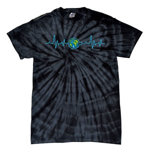 Earth Day Heartbeat Tie-Dye T-Shirt