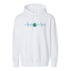 Earth Day Heartbeat Garment-Dyed Fleece Hoodie