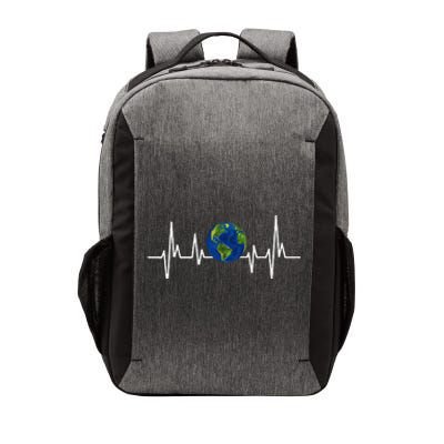 Earth Day Heartbeat Recycle Environment Women Vector Backpack