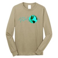 Earth Day Heartbeat Recycling Climate Change Activism Gift Long Sleeve Shirt