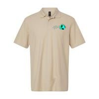 Earth Day Heartbeat Recycling Climate Change Activism Gift Softstyle Adult Sport Polo