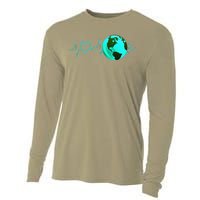 Earth Day Heartbeat Recycling Climate Change Activism Gift Cooling Performance Long Sleeve Crew