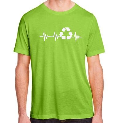 Earth Day Heartbeat Recycling Recycle For Women Adult ChromaSoft Performance T-Shirt