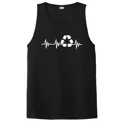 Earth Day Heartbeat Recycling Recycle For Women PosiCharge Competitor Tank