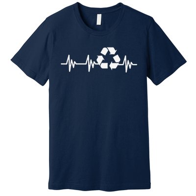 Earth Day Heartbeat Recycling Recycle For Women Premium T-Shirt