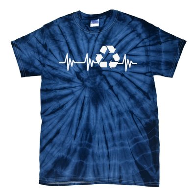 Earth Day Heartbeat Recycling Recycle For Women Tie-Dye T-Shirt