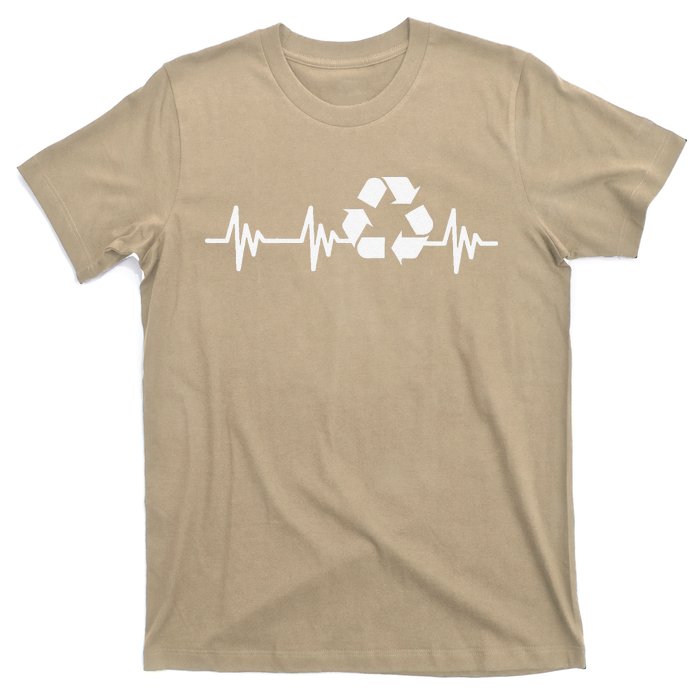 Earth Day Heartbeat Recycling Recycle For Women T-Shirt