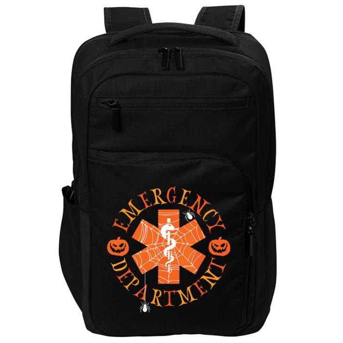 Emergency Department Halloween Emergency Room Nursing Nurse Impact Tech Backpack