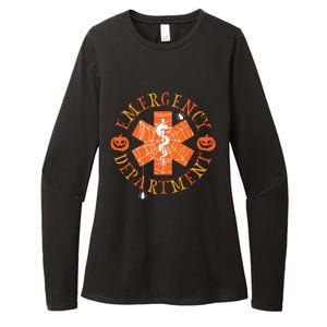 Emergency Department Halloween Emergency Room Nursing Nurse Womens CVC Long Sleeve Shirt