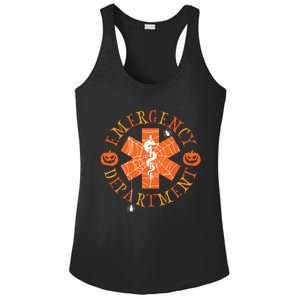 Emergency Department Halloween Emergency Room Nursing Nurse Ladies PosiCharge Competitor Racerback Tank