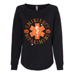 Emergency Department Halloween Emergency Room Nursing Nurse Womens California Wash Sweatshirt