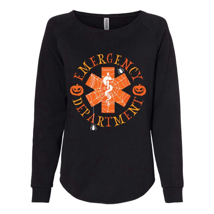 Emergency Department Halloween Emergency Room Nursing Nurse Womens California Wash Sweatshirt