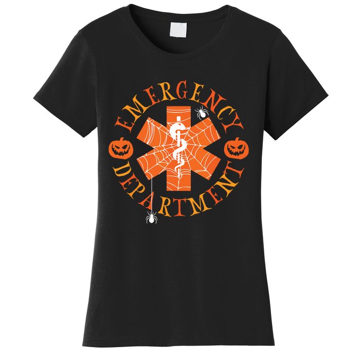 Emergency Department Halloween Emergency Room Nursing Nurse Women's T-Shirt