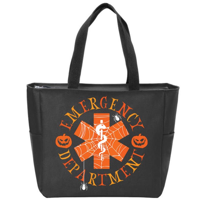 Emergency Department Halloween Emergency Room Nursing Nurse Zip Tote Bag