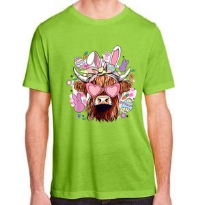 Easter Day Highland Cow Adult ChromaSoft Performance T-Shirt