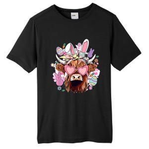 Easter Day Highland Cow Tall Fusion ChromaSoft Performance T-Shirt