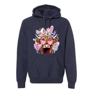 Easter Day Highland Cow Premium Hoodie