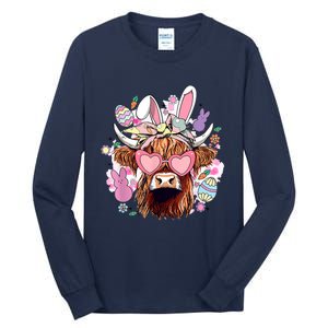 Easter Day Highland Cow Tall Long Sleeve T-Shirt