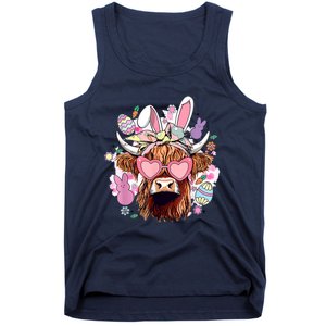 Easter Day Highland Cow Tank Top