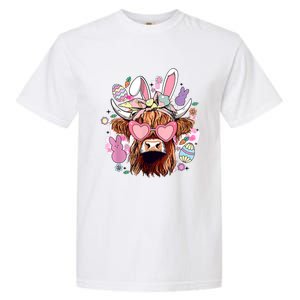 Easter Day Highland Cow Garment-Dyed Heavyweight T-Shirt