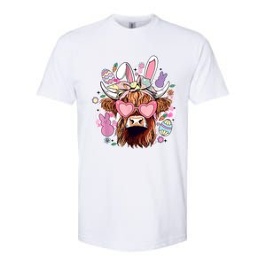 Easter Day Highland Cow Softstyle CVC T-Shirt