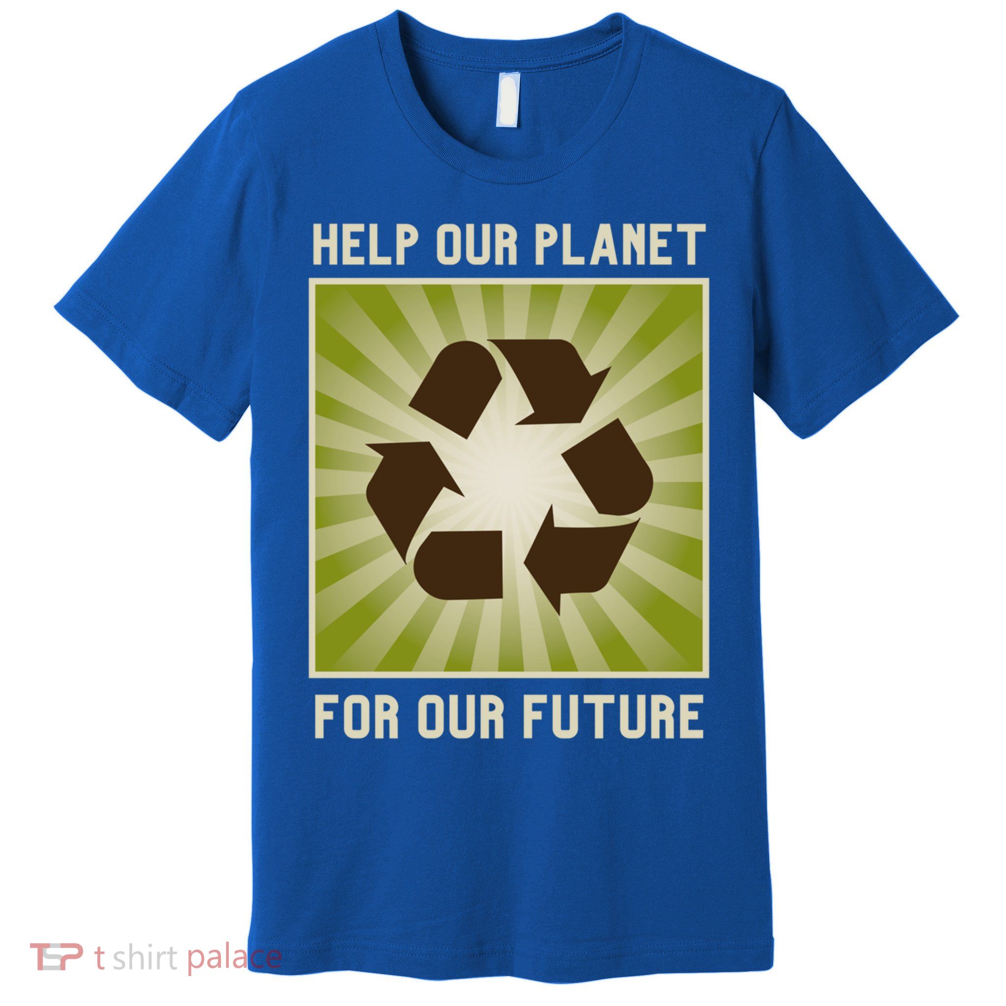 Earth Day Help Our Planet Future Reduce Reuse Recycle Logo Cute Gift Premium T-Shirt
