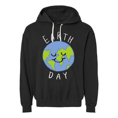 Earth Day Happy Planet Garment-Dyed Fleece Hoodie