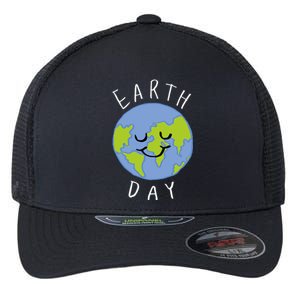 Earth Day Happy Planet Flexfit Unipanel Trucker Cap