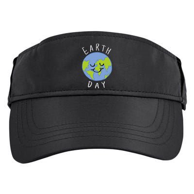 Earth Day Happy Planet Adult Drive Performance Visor