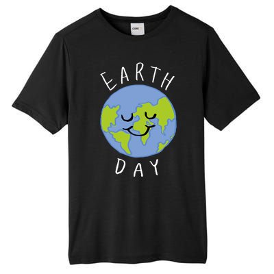 Earth Day Happy Planet Tall Fusion ChromaSoft Performance T-Shirt