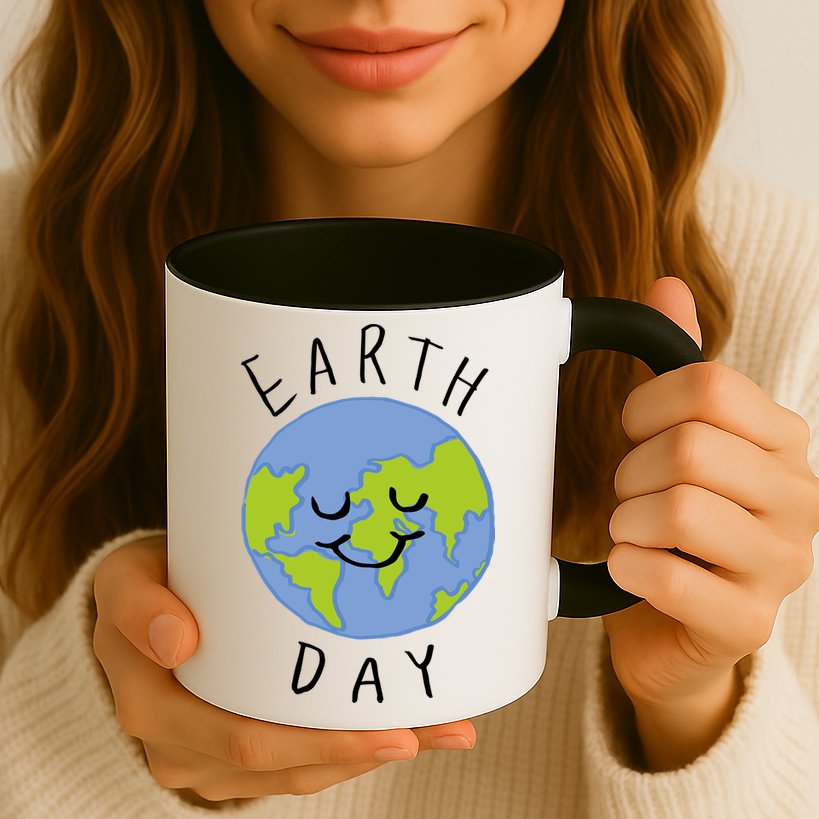 Earth Day Happy Planet Mug