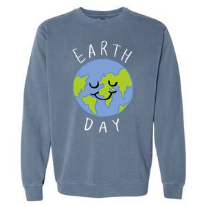 Earth Day Happy Planet Garment-Dyed Sweatshirt