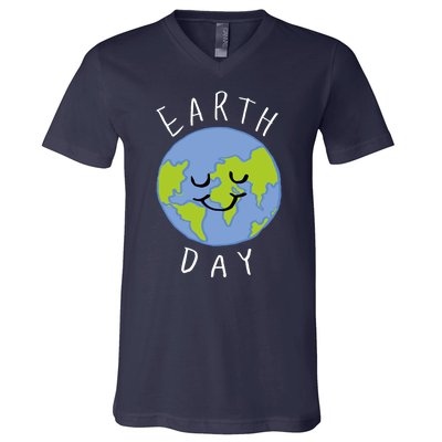 Earth Day Happy Planet V-Neck T-Shirt