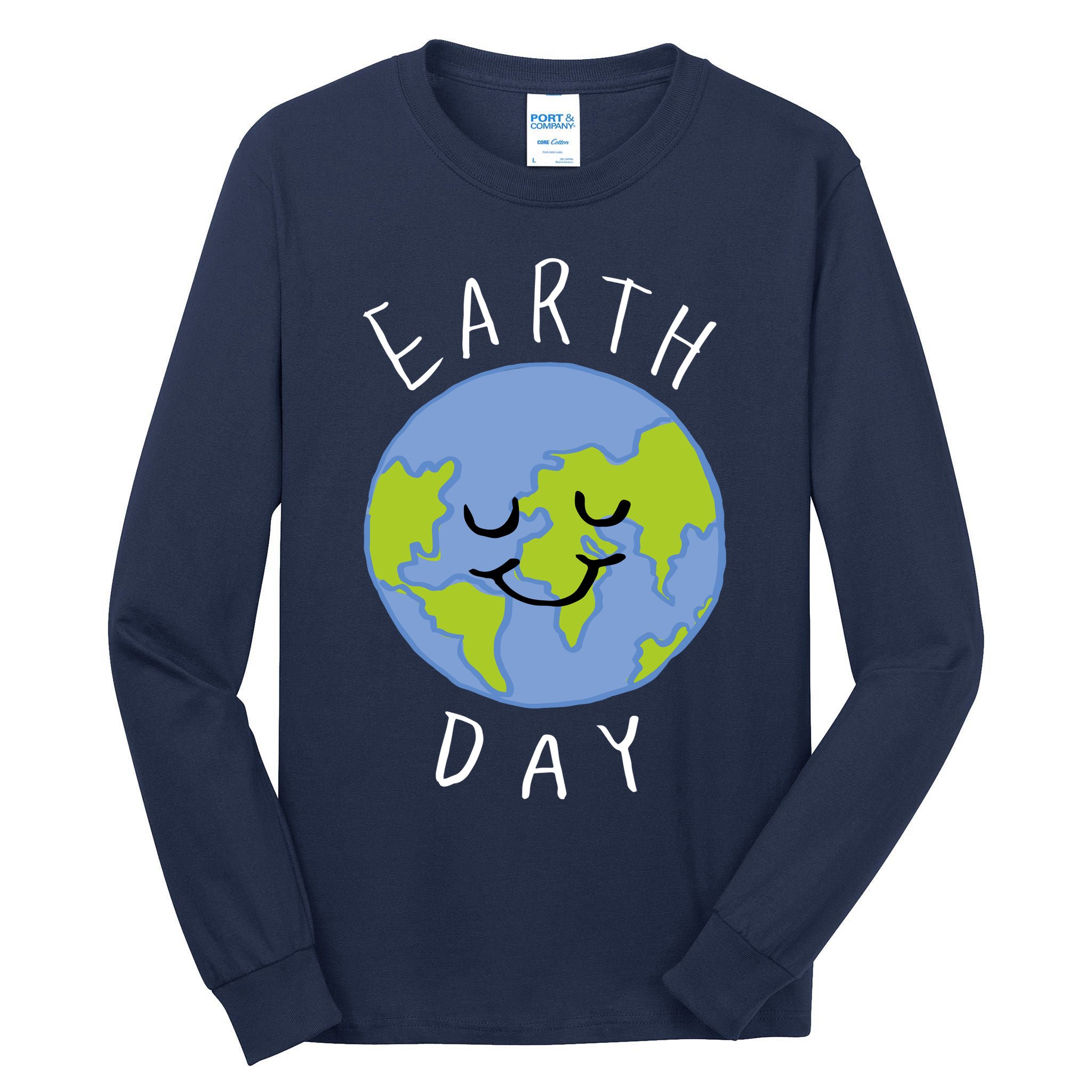 Earth Day Happy Planet Tall Long Sleeve T-Shirt