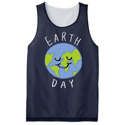 Earth Day Happy Planet Mesh Reversible Basketball Jersey Tank