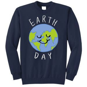 Earth Day Happy Planet Tall Sweatshirt