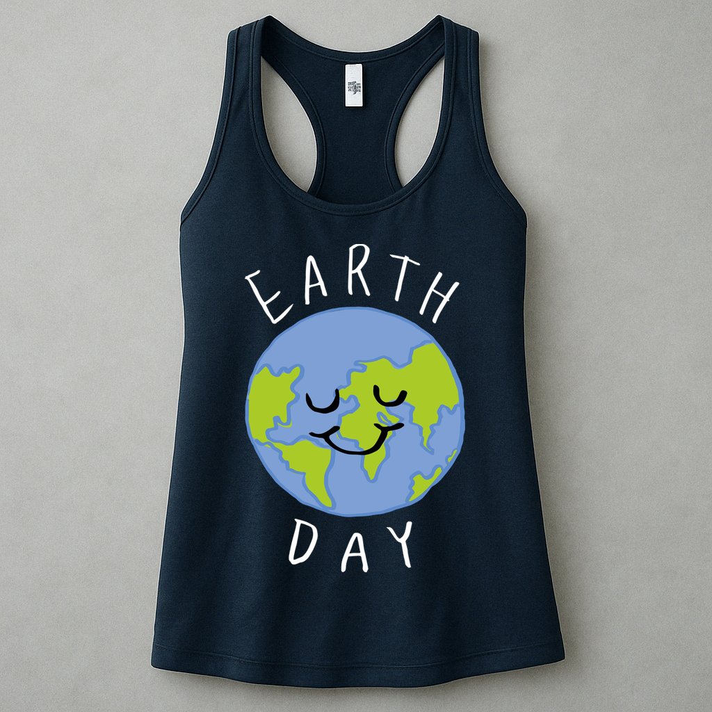 Earth Day Happy Planet Womens Tank Top