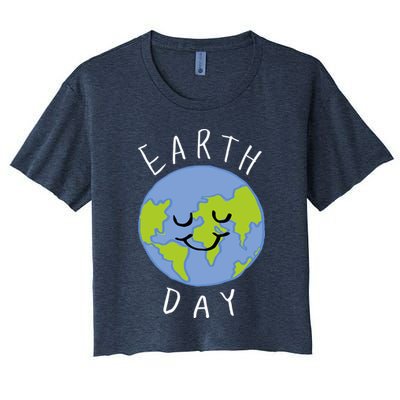 Earth Day Happy Planet Crop Top