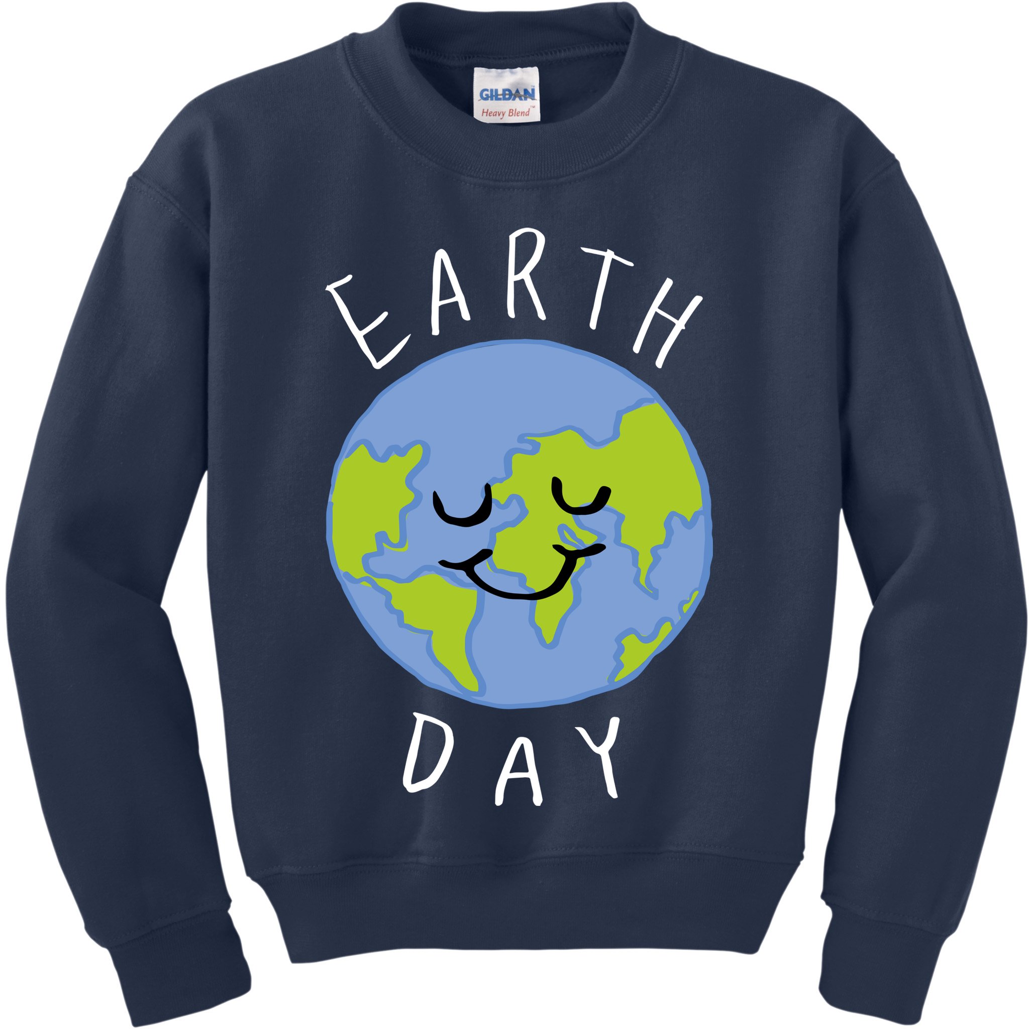 Earth Day Happy Planet Kids Sweatshirt
