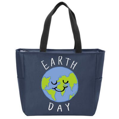Earth Day Happy Planet Zip Tote Bag